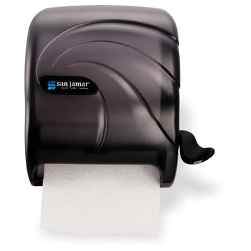 Element Paper Towel Dispenser by San Jamar – 1.5" Core Diameter, Acrylonitrile Butadiene Styrene, Black Pearl, Model T990TBK