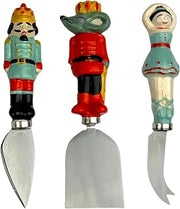 10 Strawberry Street Nutcracker Cheese Knife Set