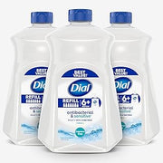 Dial Antibacterial Liquid Hand Soap, Fragrance Free, 52 fl oz, 3-Pack
