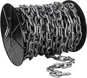 Mr. Chain Plastic Barrier Chain, Silver, 2 in Link, 125 ft Length (50108-1)