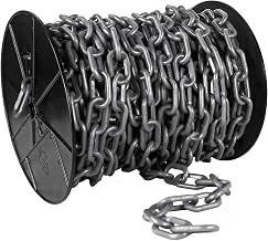 Mr. Chain Plastic Barrier Chain, Silver, 2 in Link, 125 ft Length (50108-1)