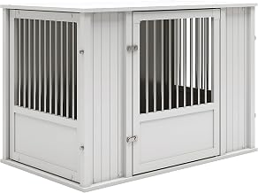 New Age Pet® Durable ECOFLEX® X-Large Dog Crate with Flexible Door Placement in Antique White