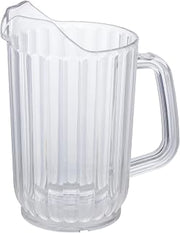 Winco 32 oz Clear Plastic Water Pitcher | Dishwasher safe, BPA-free, Restaurant service, Great for Water, Iced Tea, Lemonade and Juice