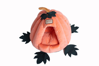 Cat Bed Model Pumpkin Shape by Armarkat – 20 x 20 x 16, Fabric, Orange, Model C85CCS