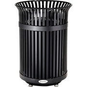 Global Industrial 36 Gallon Outdoor Heavy-Duty Slatted Steel Trash Can – Product Details