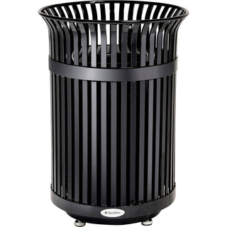 Global Industrial 36 Gallon Outdoor Heavy-Duty Slatted Steel Trash Can – Product Details