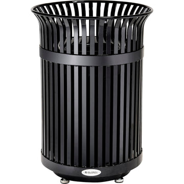 Global Industrial 36 Gallon Outdoor Heavy-Duty Slatted Steel Trash Can – Product Details