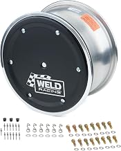 Weld Racing Wheel, Direct Mount, 15 x 8 in, 4.000 in Backspace, 5 x 9.75 in Bolt Pattern, Bead Lock, Cover Included, Aluminum, Polished, Each