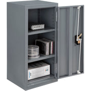 Wall Mount Storage Cabinet by Global Industrial – 13.75 inches W x 12.75 inches D x 30 inches H, Alloy Steel, Gray, Model 269874GY