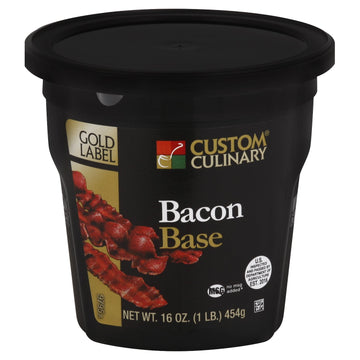 Gold Label Base Bacon by Custom Culinary – 16 Ounce (Pack of 1)