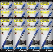 Pilot G2 Blue 0.7mm Retractable Gel Ink Rolling Ball Pen Fine Point -- Case of 16