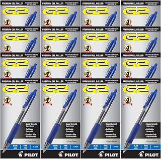 Pilot G2 Blue 0.7mm Retractable Gel Ink Rolling Ball Pen Fine Point -- Case of 16