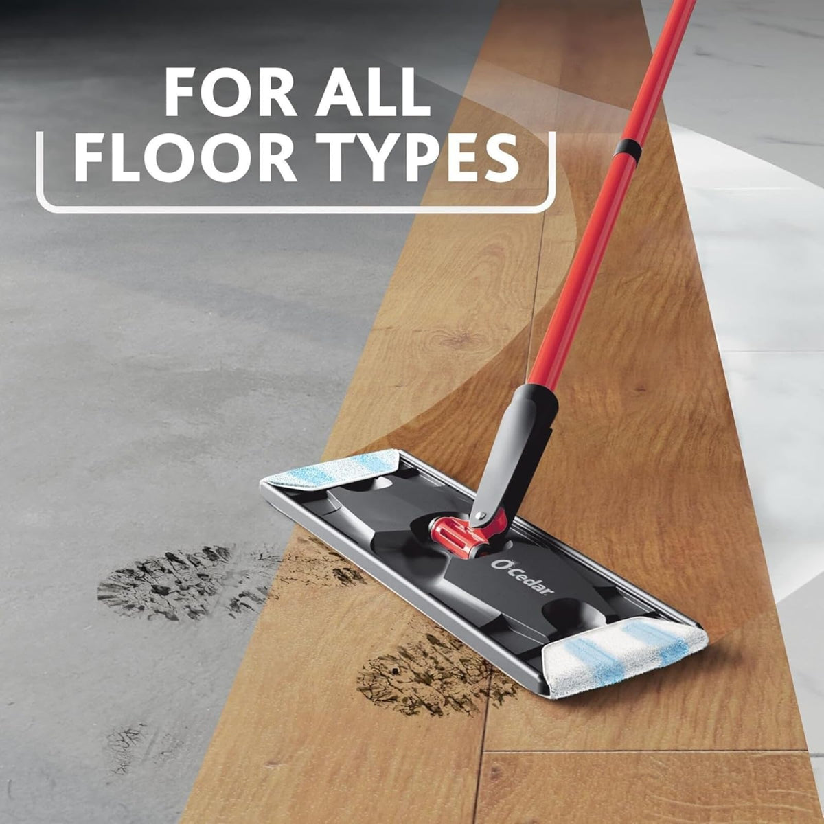 O-Cedar H2prO + 1 Refill / Red / 1 Dust Mops