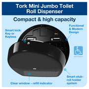 Tork Bundle / 12 count pack of 1200 / Black Paper & Plastic