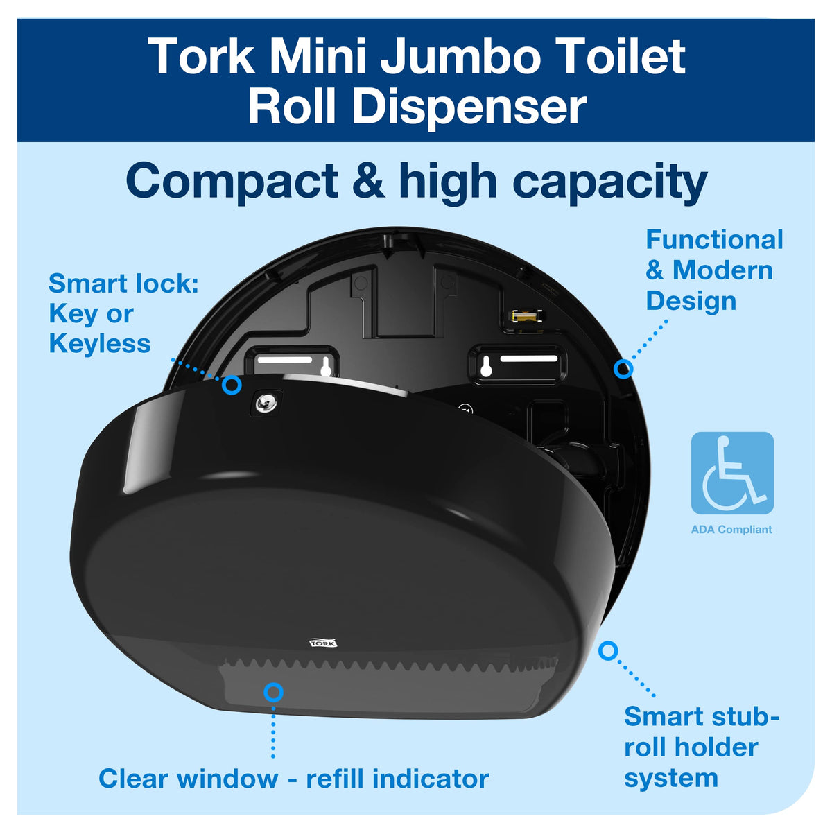 Tork Bundle / 12 count pack of 1200 / Black Paper & Plastic