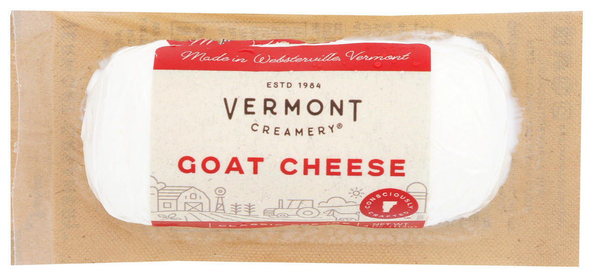 Chèvre, Log, 4 oz by Vermont Creamery – 4 Ounce (Pack of 1), artisan-chevre-cheeses, Model 00118261001200