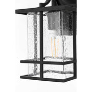 Miller One Light Outdoor Wall Sconce Black by Lighting Design – Iron, Black, Model OD312W12BK