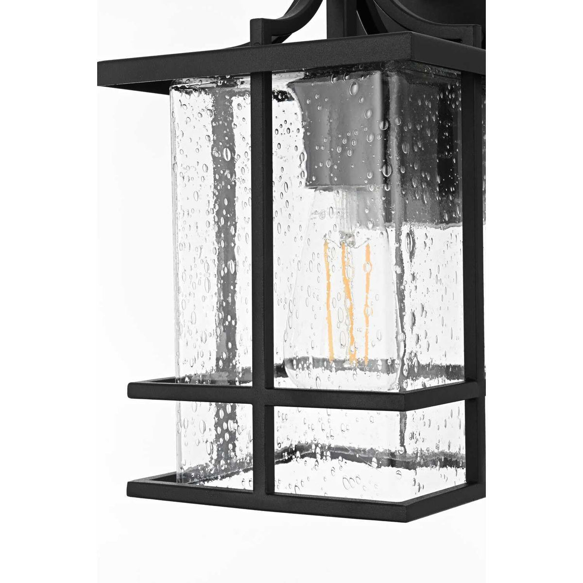 Miller One Light Outdoor Wall Sconce Black by Lighting Design – Iron, Black, Model OD312W12BK