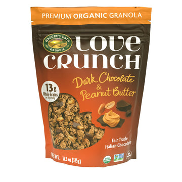 Dark Chocolate & Peanut Butter Granola by Love Crunch – 11.5 Ounce (Pack of 6), Pack of 6, Model 16207U2