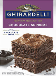 Chocolate Supreme Brownie Mix by Ghirardelli – 17.75 oz, Model DCS-1626B