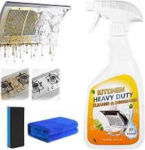 Clean Up Kitchen Oil Stains Spray, Heavy Duty Kitchen Cleaner for Tough Grease - Foaming Degreaser Spray for Stovetops, Ovens & Appliances, No-Scratch Formula, Multi-Surface Use (16.9 Fl Oz)