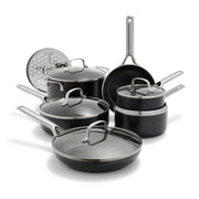 Agility Series 12 Piece Cookware Pots and Pans Set by OXO – 12 Piece Cookware Set, Ceramic, Black, Model CC008396-001