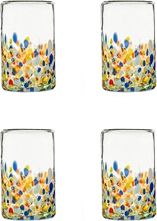 10 Strawberry Street San Lucas Mexican Glassware, Hiball, Set of 4