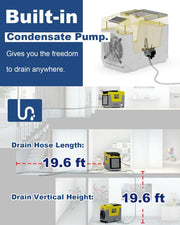 ALORAIR Yellow / Large / 180.0 pints Dehumidifiers