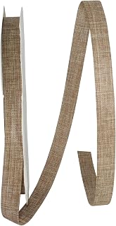 Reliant Ribbon Linen Natural Supreme Ribbon, 5/8 Inch X 100 Yards, Natural