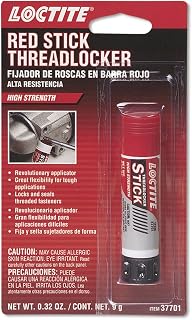 Loctite 37701-10PK Red High Strength Thread Locker - 9 Grams Stick, (Pack of 10)