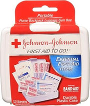 Johnson & Johnson First Aid to Go Kit 12 Items 1 Each (Pack of 7)