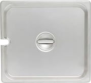 Thunder Group STPA5120CS Steam Table Pan Cover 1/2 Size Slotted with Handle