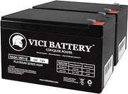 Vici 12V 7AH 2 Pack SLA Battery for Liftmaster CSL-24VDC Slider Gate Battery Brand Product
