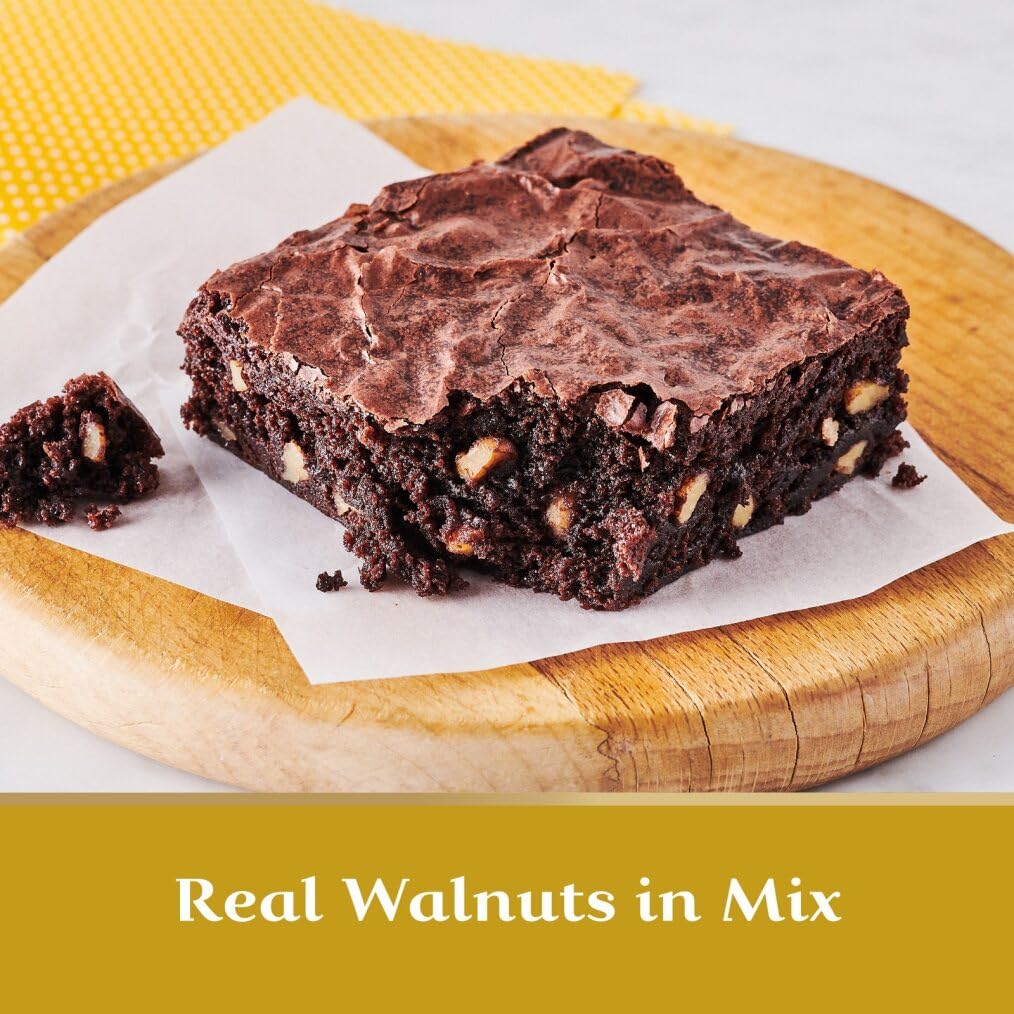 Walnut Premium Brownie MIx by Ghirardelli – 17 Ounce (Pack of 12), Pack of 12, Model 722-1636