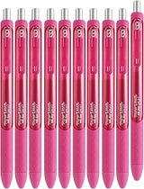 Paper Mate Inkjoy Gel Retractable Gel Ink Pens, Pack of 10 (Pink, Medium Point)