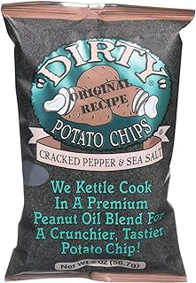 Dirty Potato Chips Cracked Pepp+B235er & Sea Salt (25x2 OZ)