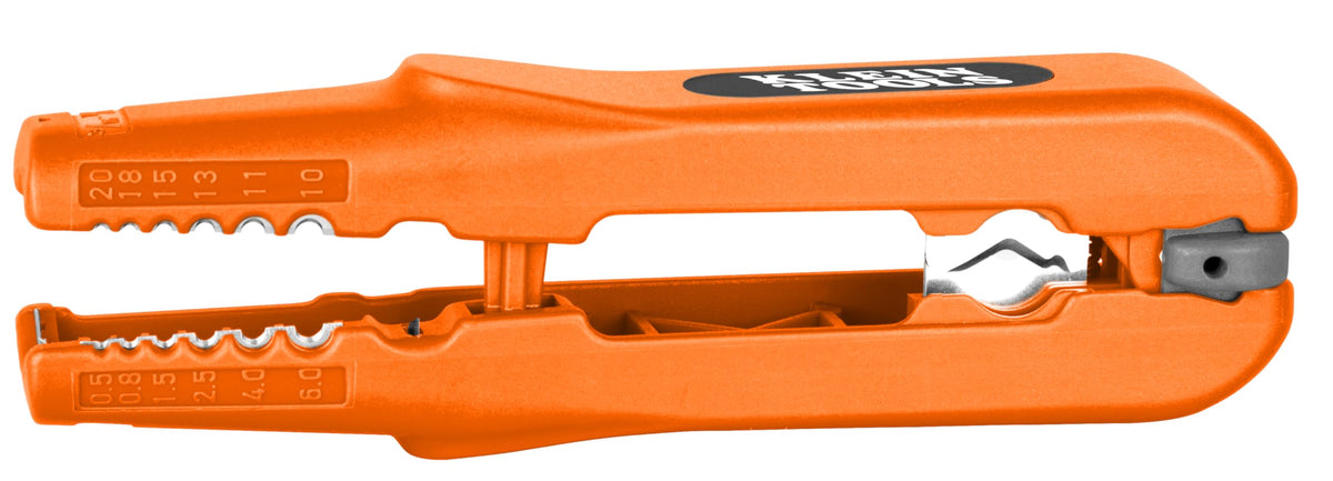 Wire Stripper with Round Cut Longitudinal Cut Cutting Function | for 0.5-6 mm² & Diameter 8-13 mm | Multifunctional Stripper with Side Cutter and Locking by KLEIN TOOLS – Model