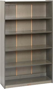 ECR4Kids 5-Shelf Wooden Bookcase, Adjustable Shelves, 60in H, Grey Wash