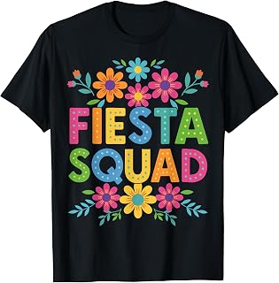 Fiesta Squad Funny Cinco De Mayo Let's Fiesta Mexican Party T-Shirt