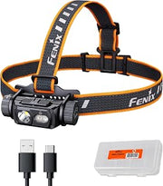 Fenix HM60R V2.0 1600 Lumens Rechargeable Headlamp, USB-C Fast Charging, Spotlight & Floodlight with Red Light, Lightweight Waterproof LED Head Lamp for Camping, Hiking, Caving, Work