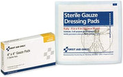First Aid Only 3014 Gauze Pads, 4" x 4", 2/Box