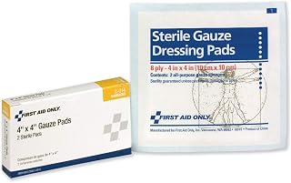 First Aid Only 3014 Gauze Pads, 4" x 4", 2/Box