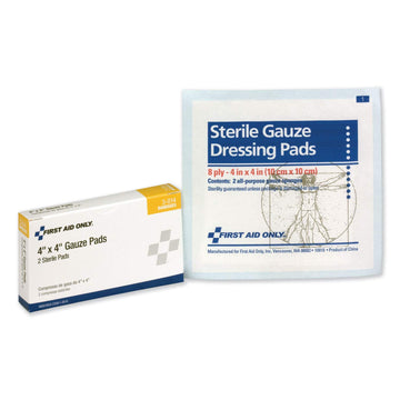 3014 Gauze Pads by First Aid Only – 3-014, Bamboo, Model 3-014