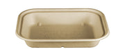 World Centric TR-SC-U10 100% Compostable Unbleached Plant Fiber 1 Compartment Trays, 36 oz., 9.8" x 7.5" x 1.5" (Pack of 400)