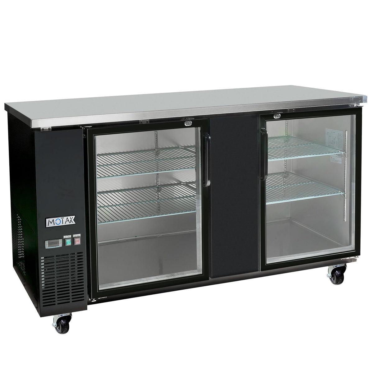 69 1/8" Bar Refrigerator by MOTAK – 71.46x30.51x41.73, In Description, Check Images, Model MBB-2D-70-G-X