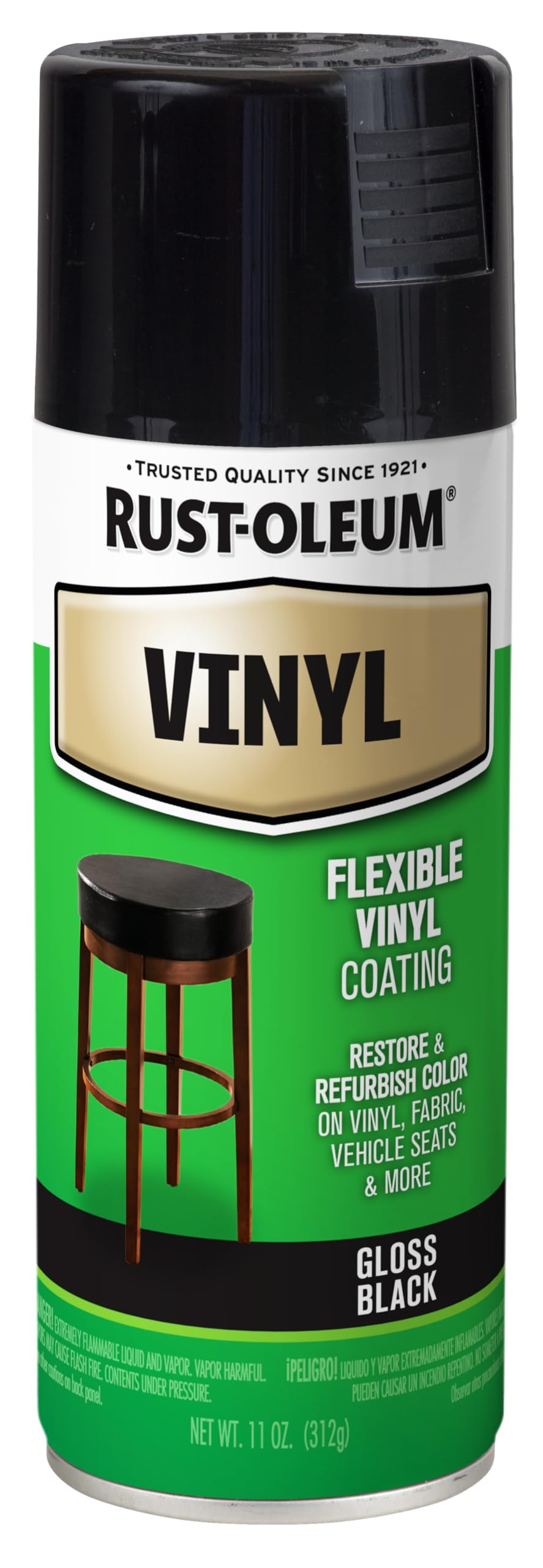 Rust-Oleum Black / 12 fl oz / 0 Spray Paint