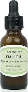 Dr Adorable - 1 oz with dropper - Australian Emu Oil - 100% Pure Natural Triple Refined Organic