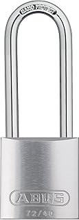 ABUS Silver 72/40 Lockout Tagout Padlock w/ 3" Shackle, Single Padlock | Keyed Alike, 1 Padlock with 2 Keys