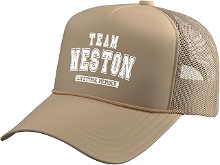 Team Weston Lifetime Member Family Last Name Trucker Hat with Adjustable Mesh Back