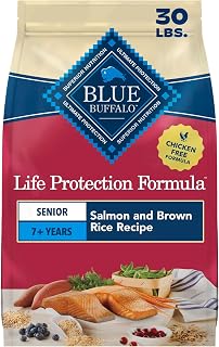 Blue Buffalo Life Protection Formula Salmon Senior 7+ Dry Dog Food, 30 lb